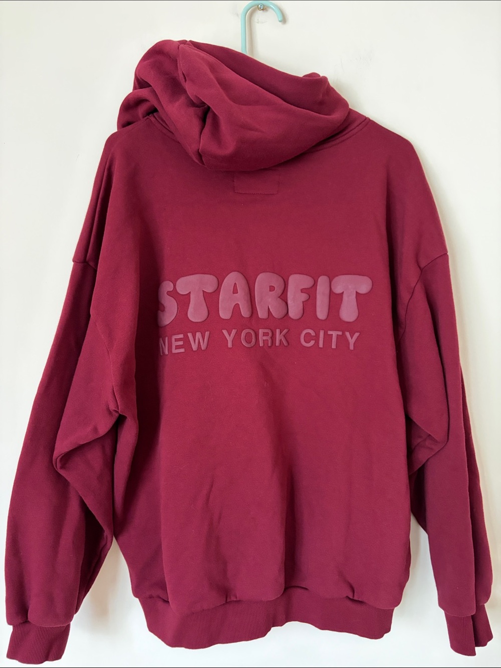 Starfit burgundy hoodie sweatshirt